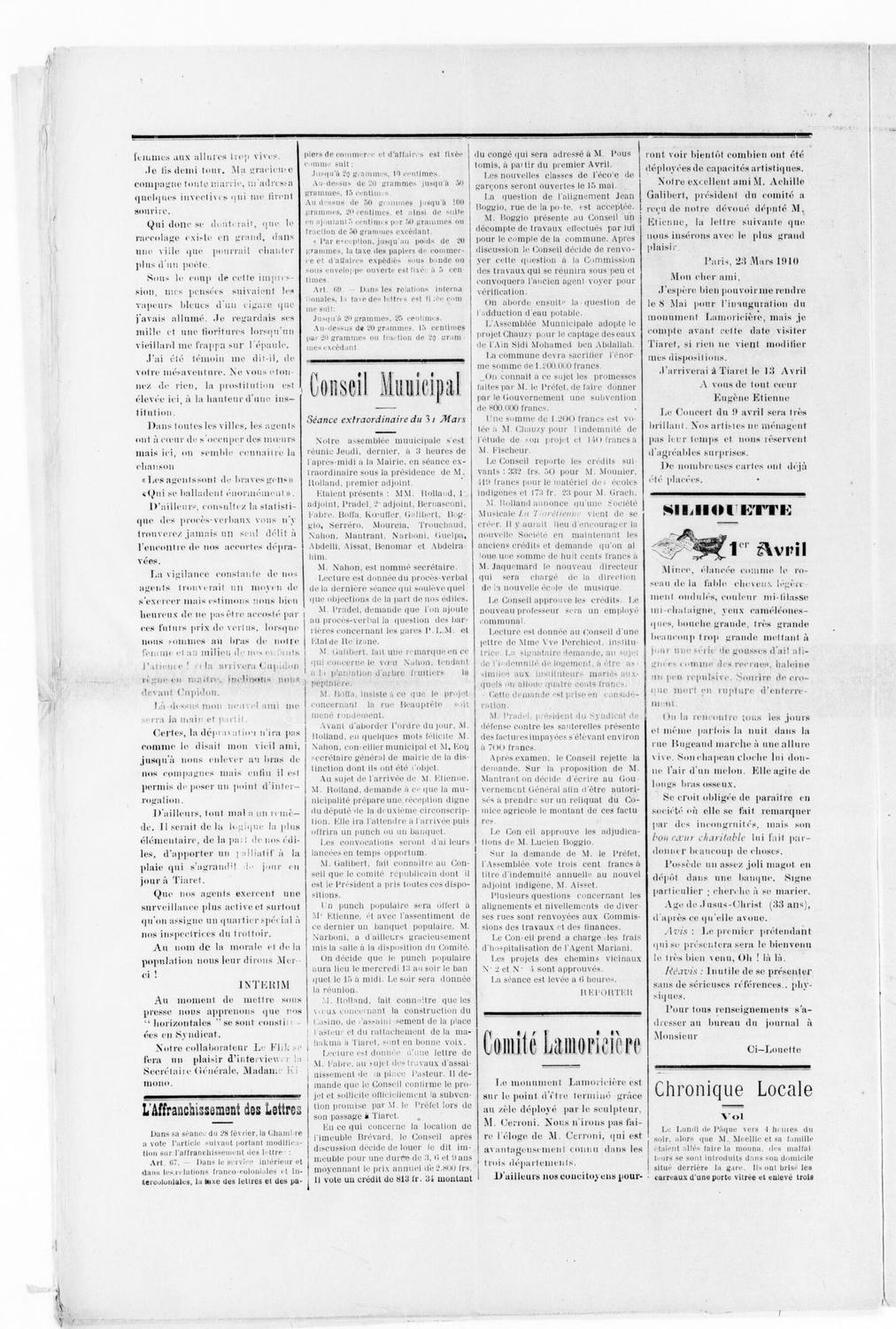 Le Sersou, 31 mars 1910 — page entière.