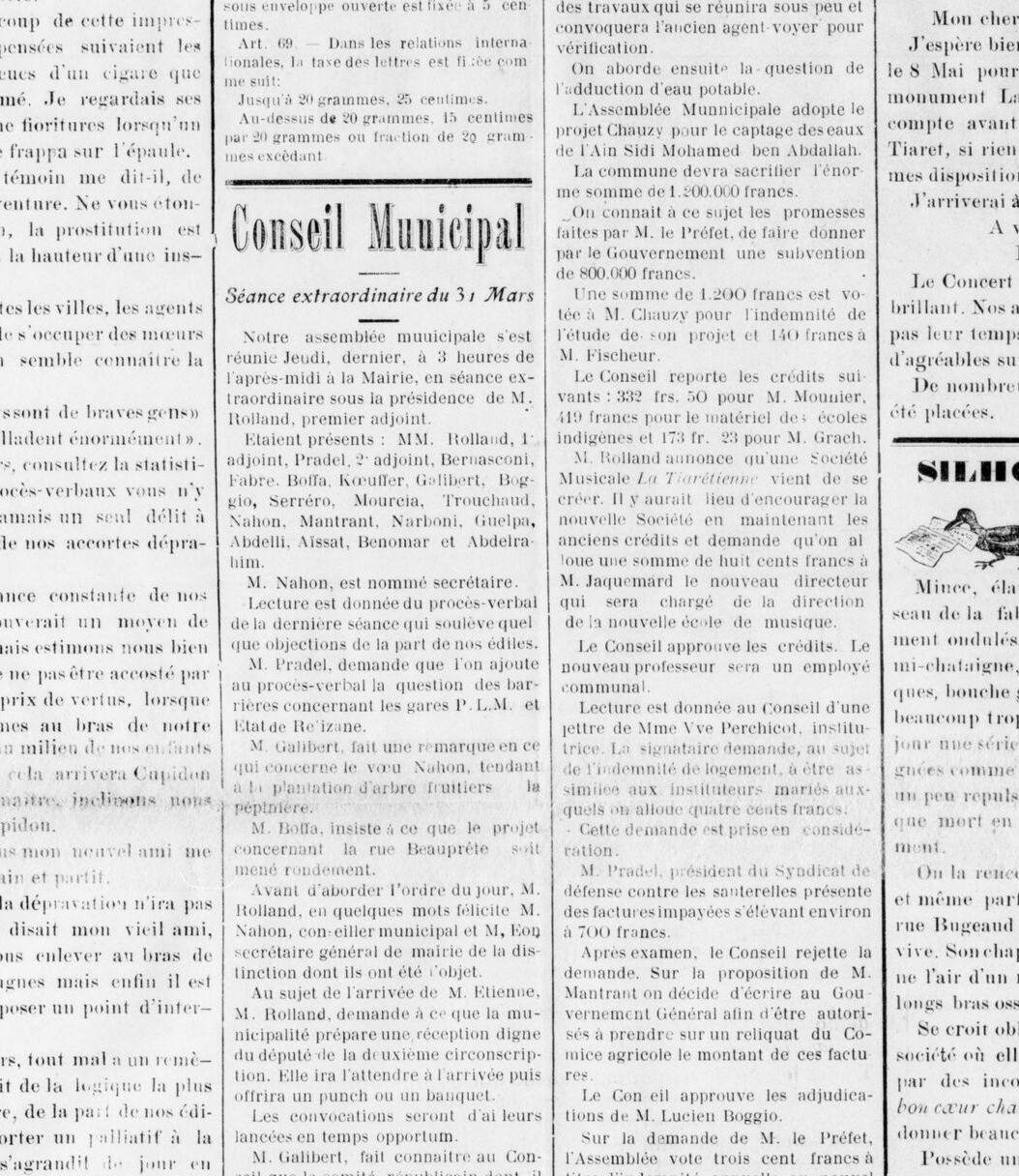 Gros plan : Philippe I, président du Syndicat de défense contre les sauterelles. Le fléau qui avait ruiné la famille est devenu la charge qu&rsquo;un des siens administre.